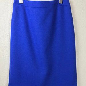 J.Crew No. 2 Wool Pencil Skirt Cobalt Blue